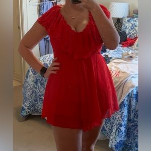 Red Pretty Little Thing Romper